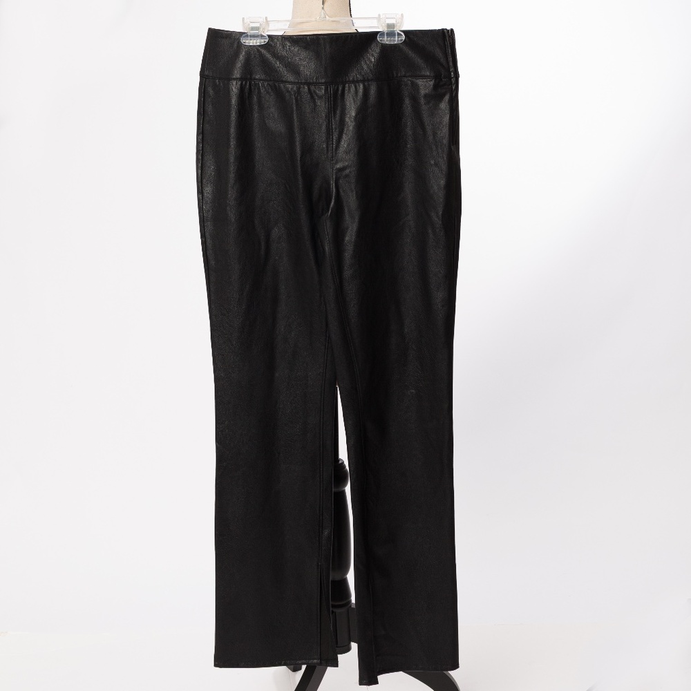 Paige Sakai Faux Leather Legging pant black size 8